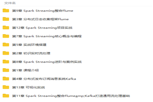 基于Flume+Kafka+Spark Streaming打造企业大数据流处理平台视频教程插图