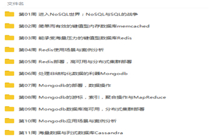 非关系型的数据库NoSQL从入门到精通视频教程插图