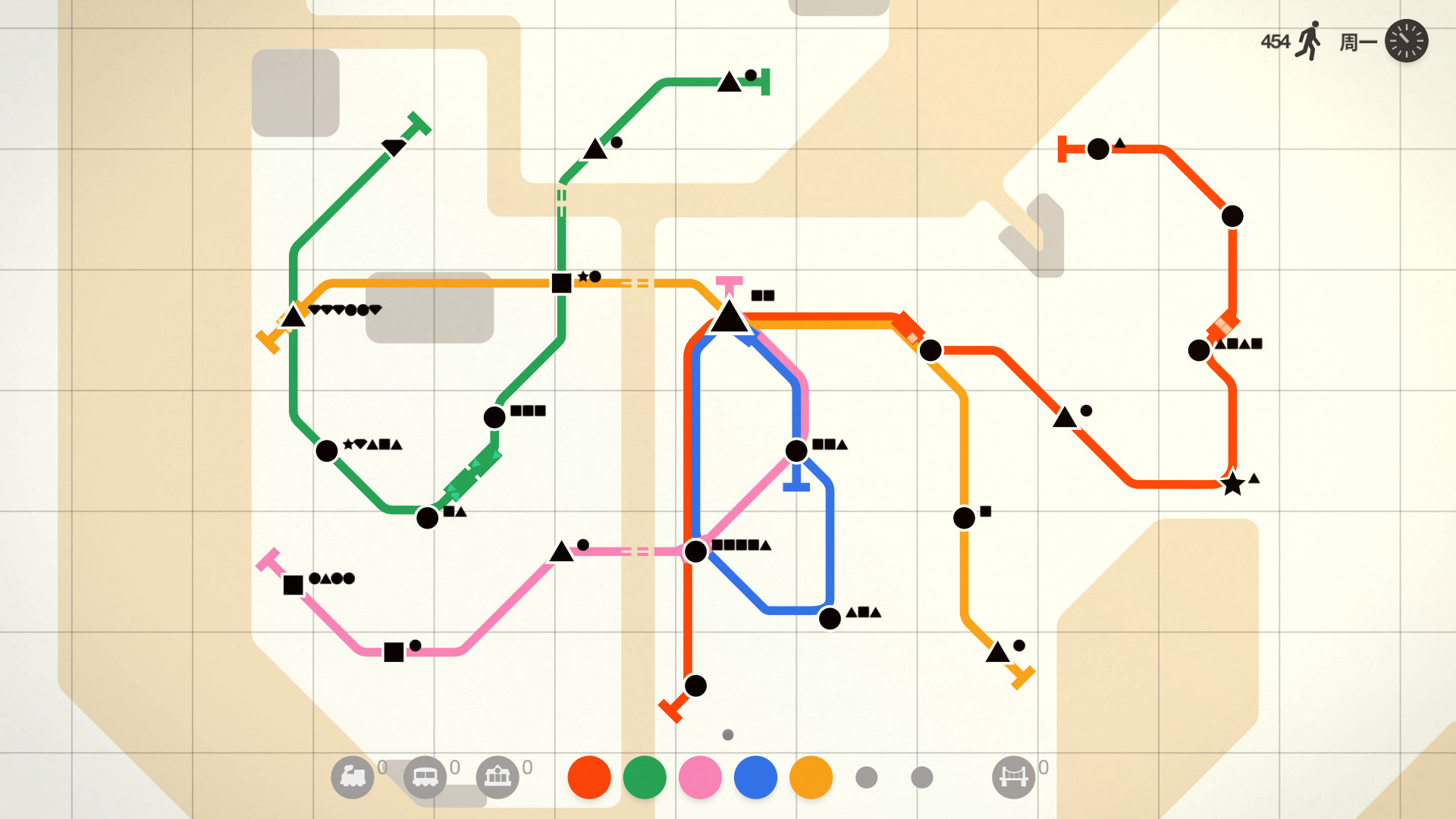 迷你地铁,模拟地铁,迷你都市,Mini Metro插图2