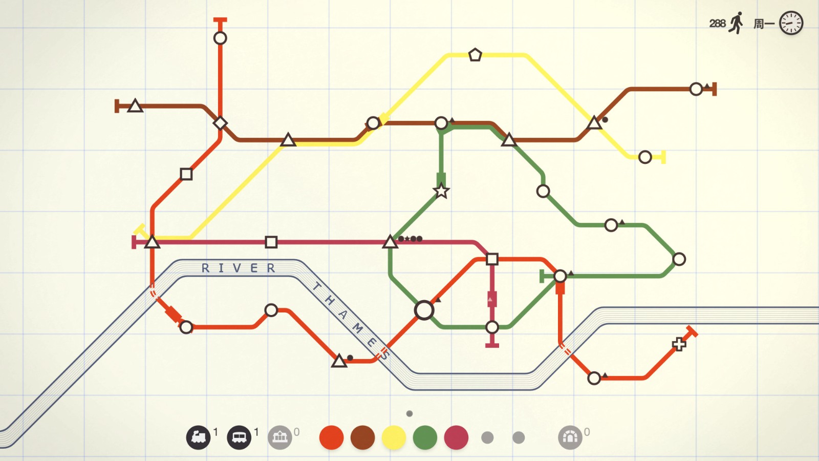 迷你地铁,模拟地铁,迷你都市,Mini Metro插图1