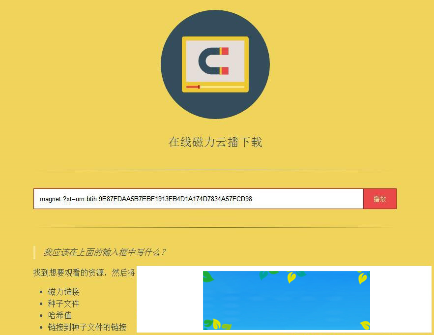 在线磁力链接种子文件边下边播网站源码插图
