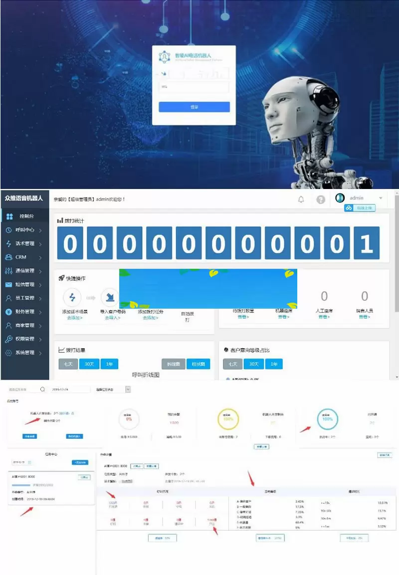 价值4800最新接单运营版【电销语音机器人】完整版源码含安装教程