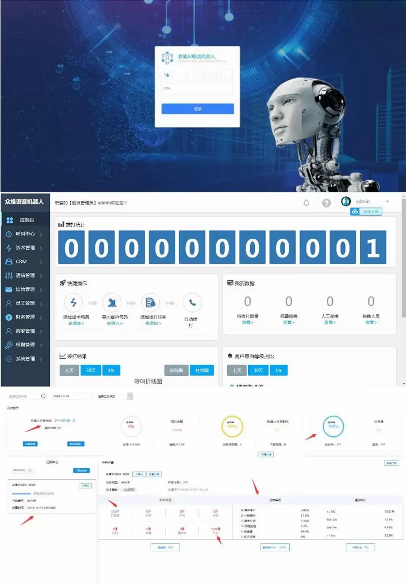 价值4800最新接单运营版【电销语音机器人】完整版源码含安装教程