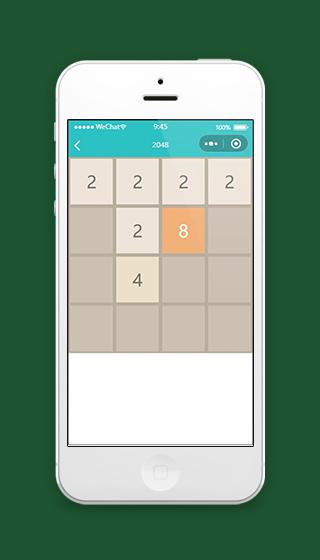 2048微信小程序游戏页面模板下载